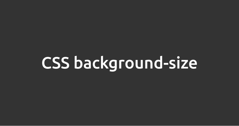 CSSbackground-size