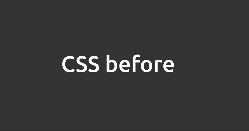 CSS::before