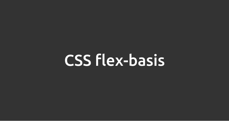 CSS flex-basis