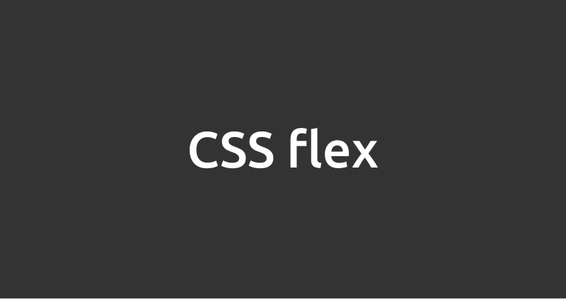 CSS flex