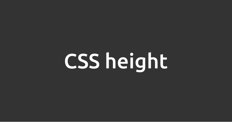 CSS height