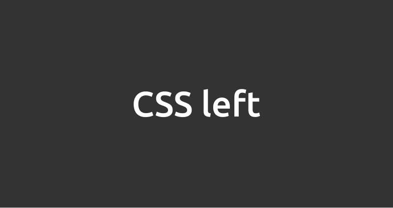CSS left