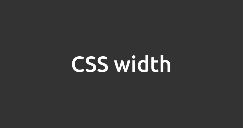 CSSwidth