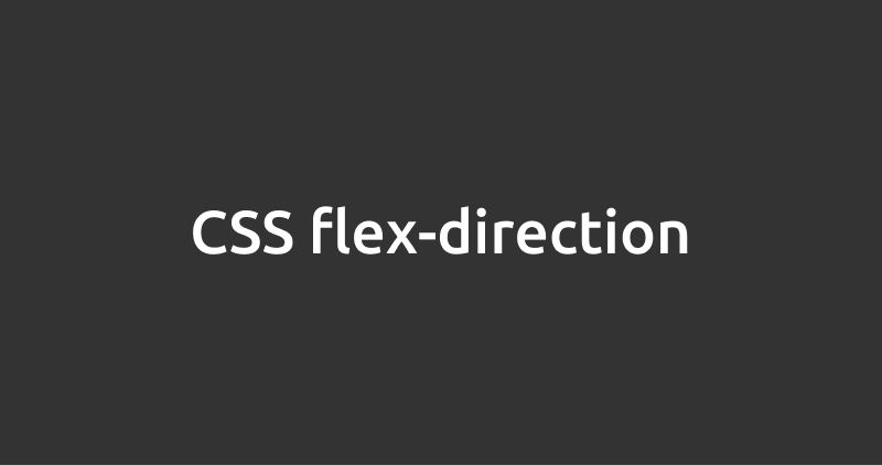 CSS flex-direction